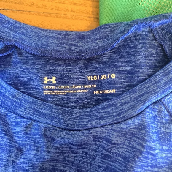 Under Armour Kids' Blue and Green Shirts - Picture 2 of 5